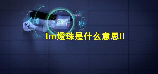 lm燈珠是什么意思？
